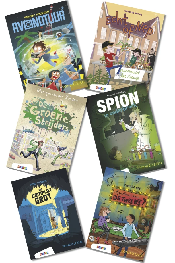 Pakket 2 Toneellezen groep 7 (6 titels) – boek cover