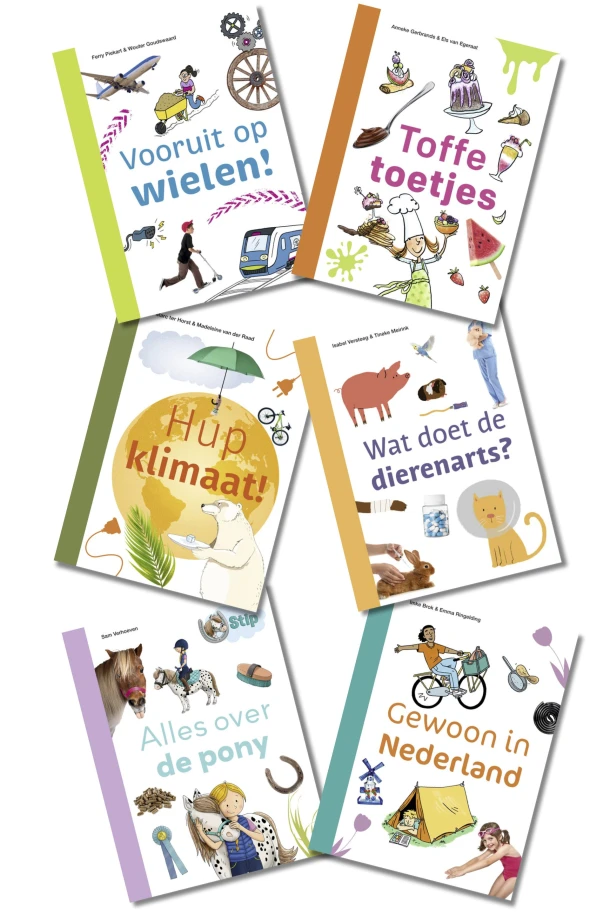 Pakket ik lees informatief AVI E4 (6 titels) – boek cover