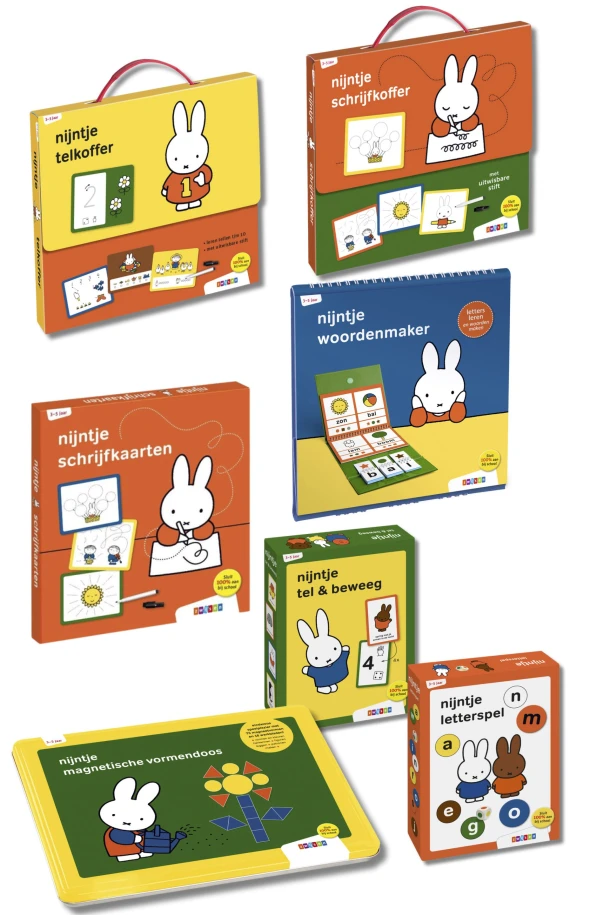 Pakket nijntje 70 jaar (7 spellen) – boek cover
