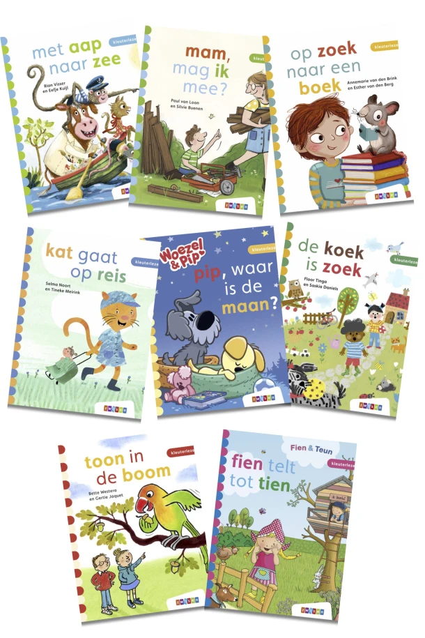 Pakket kleuterlezen (8 titels) – boek cover