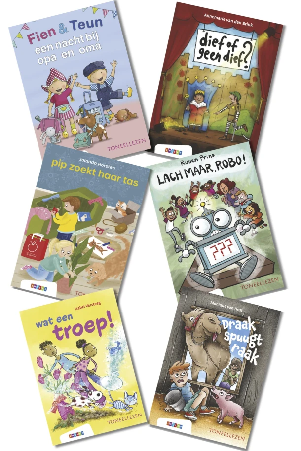 Pakket 2 Toneellezen groep 3 (6 titels) – boek cover