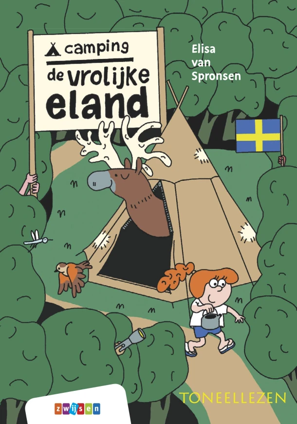 Camping De Vrolijke Eland – Elisa van Spronsen – boek cover