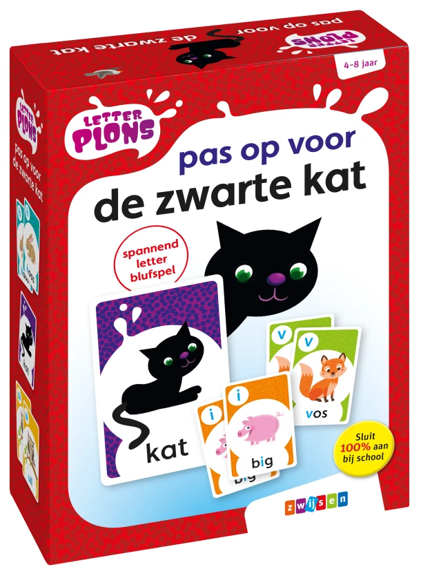 Letterplons pas op voor de zwarte kat – Katrien van Schuylenbergh – boek cover