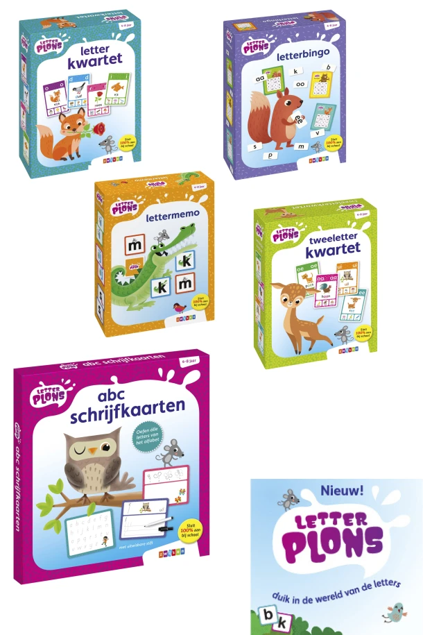Feestdagenpakket Letterplons (5 spellen) – boek cover