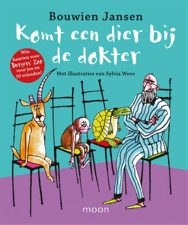 Komt een dier bij de dokter – Bouwien Jansen – boek cover