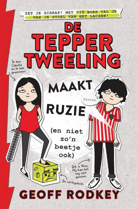 De Tepper-tweeling maakt ruzie (en niet zo'n beetje ook) – Geoff Rodkey – boek cover