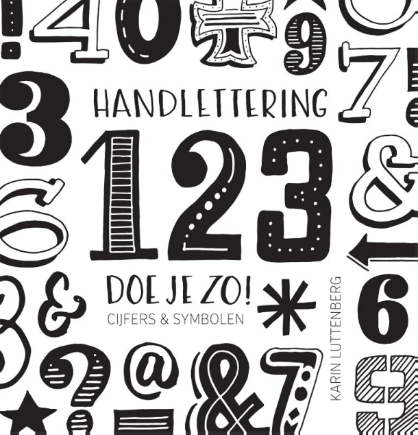 Handlettering 123 doe je zo! – Karin Luttenberg – boek cover