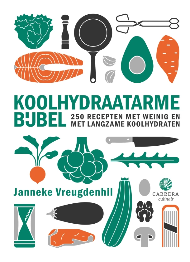 Koolhydraatarme bijbel – Janneke Vreugdenhil – boek cover