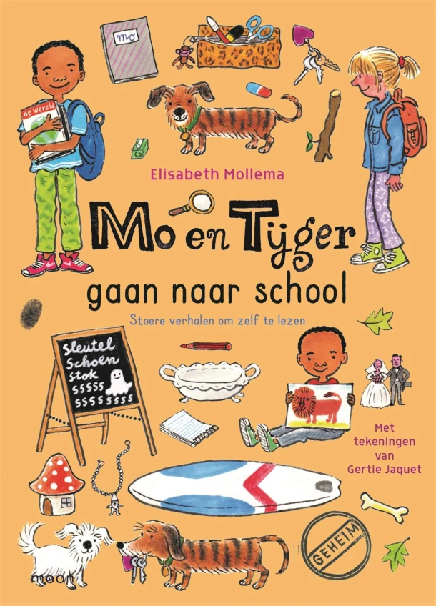 Mo en Tijger gaan naar school – Elisabeth Mollema – boek cover