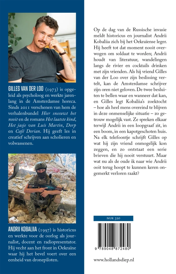 Mens blijven aan het front – Andrii Kobaliia – boek cover