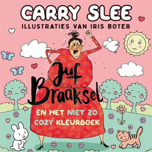 Juf Braaksel en het niet zo cozy kleurboek – Carry Slee – boek cover