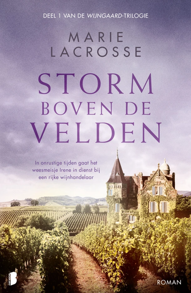 Storm boven de velden – Marie Lacrosse – boek cover
