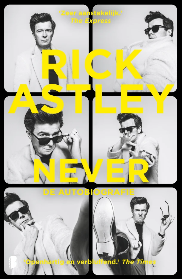 Never – Rick Astley – boek cover