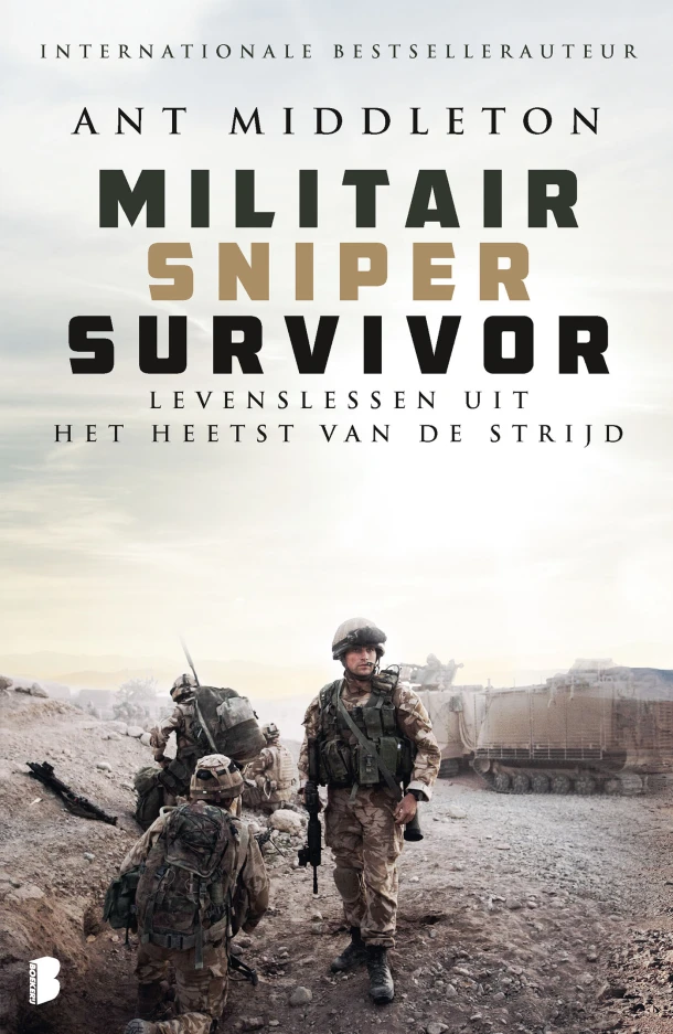 Militair, sniper, survivor – Ant Middleton – boek cover