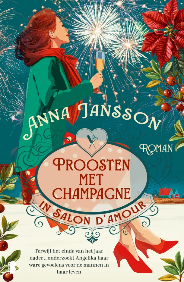 Proosten met champagne in Salon d'Amour – Anna Jansson – boek cover