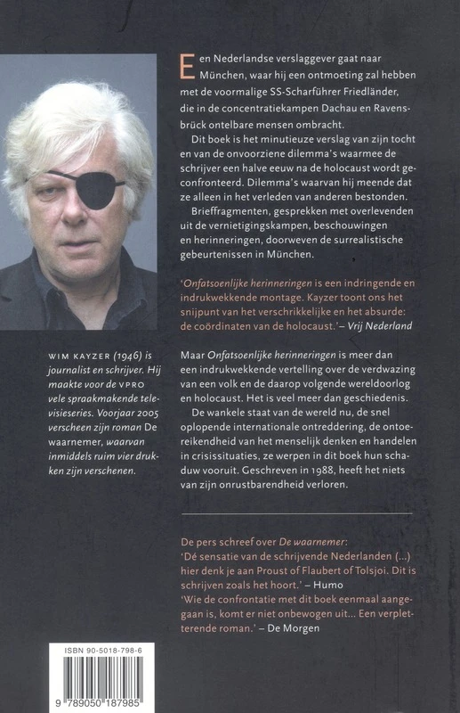 Onfatsoenlijke herinneringen – W. Kayzer – boek cover