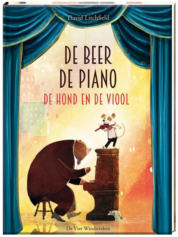 De beer, de piano, de hond en de viool – David Litchfield – boek cover