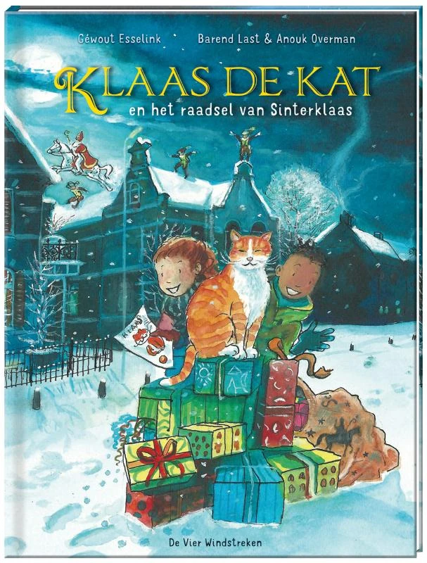 Klaas de kat en het raadsel van Sinterklaas – Barend Last – boek cover
