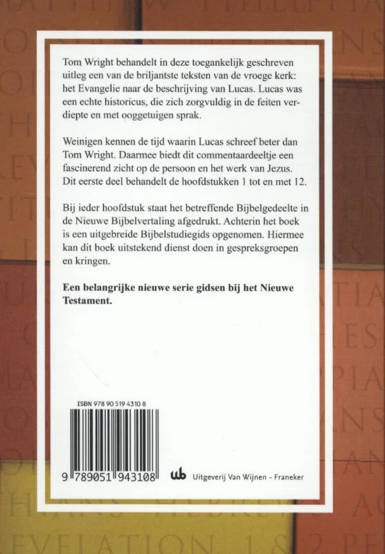 Deel 1 ā Tom Wright ā boek cover