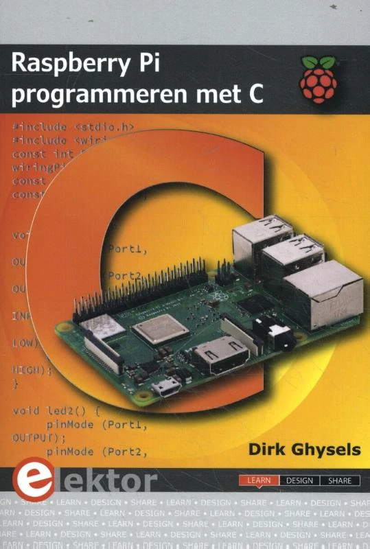 Raspberry Pi programmeren met C – Dirk Ghysels – boek cover