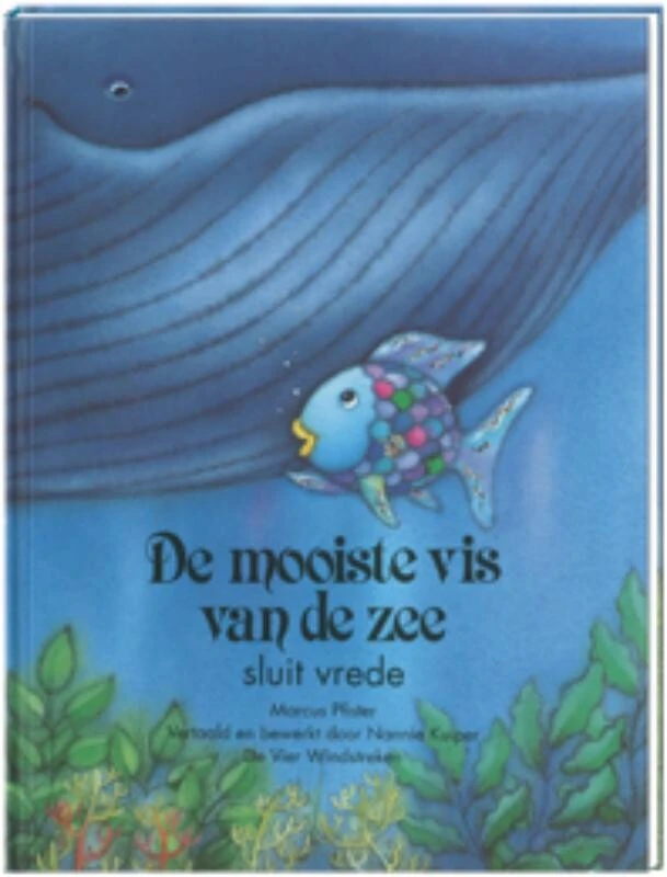 De mooiste vis van de zee sluit vrede – Marcus Pfister – boek cover