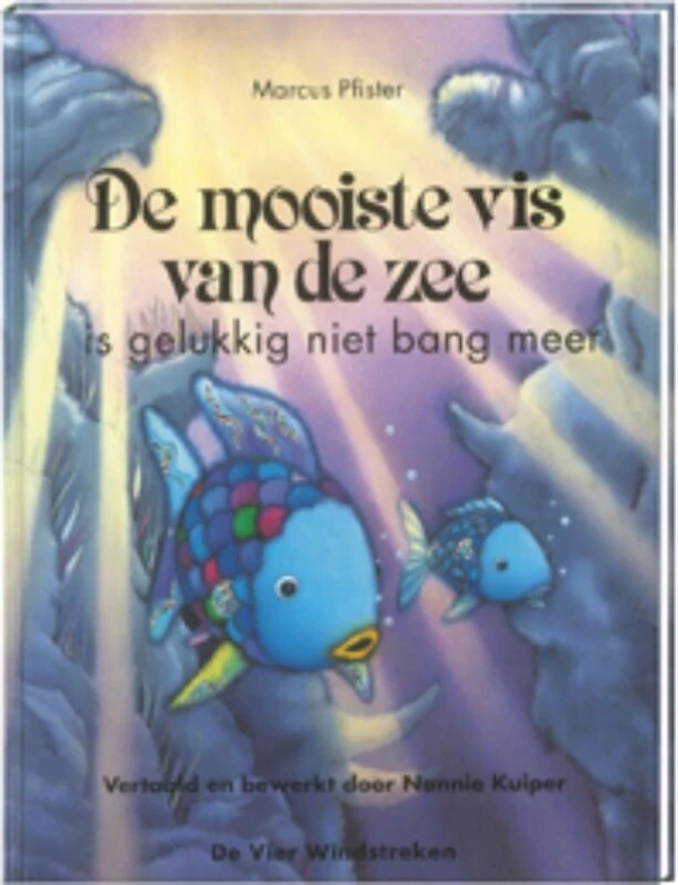 De mooiste vis van de zee is gelukkig niet bang meer – Marcus Pfister – boek cover