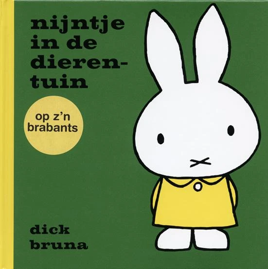 nijntje in de dierentuin op z'n Brabants – Dick Bruna – boek cover