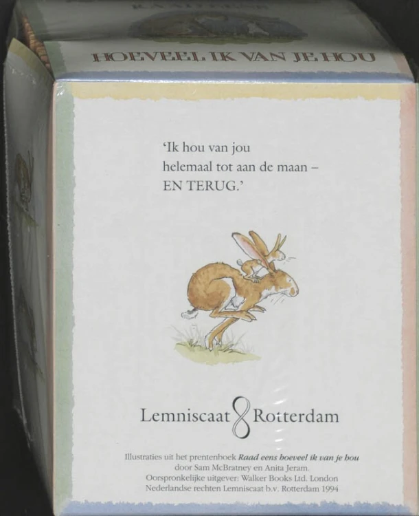 Raad eens hoeveel ik van je hou Mini editie display 10 ex – Sam MacBratney – boek cover