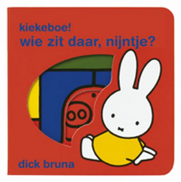 Kiekeboe! wie zit daar, Nijntje? – Dick Bruna – boek cover