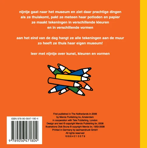 Nijntje wordt kunstenaar – Dick Bruna – boek cover