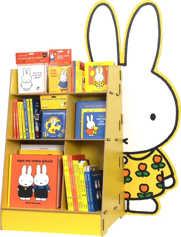 vloerdisplay nijntje tulpenjurk – Dick Bruna – boek cover