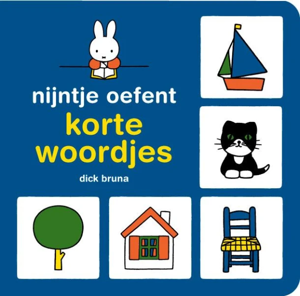 nijntje oefent korte woordjes – Dick Bruna – boek cover