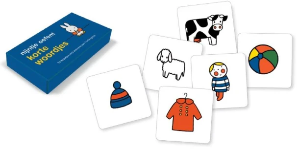 oefenkaartjes nijntje oefent korte woordjes – Dick Bruna – boek cover