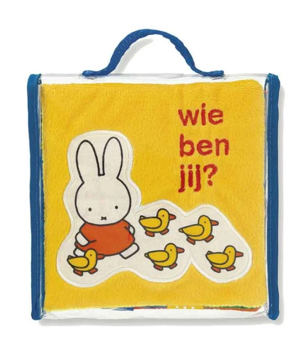 nijntje stoffen labelboekje wie ben jij? – Dick Bruna – boek cover