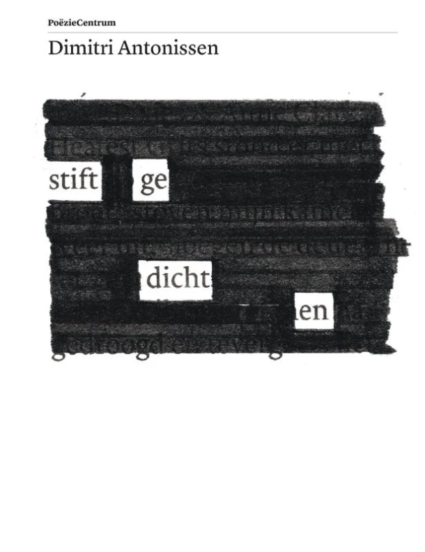 Stiftgedichten – Dimitri Antonissen – boek cover