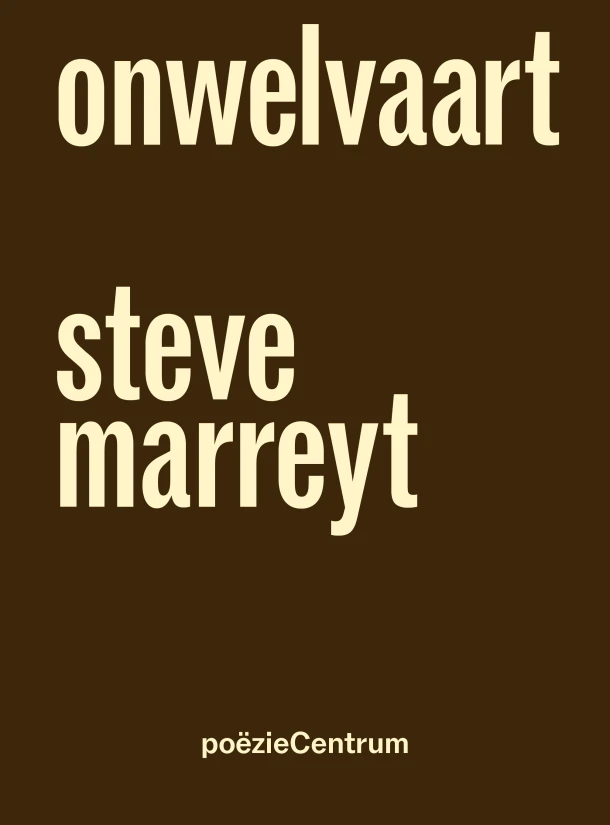 Onwelvaart – Steve Marreyt – boek cover