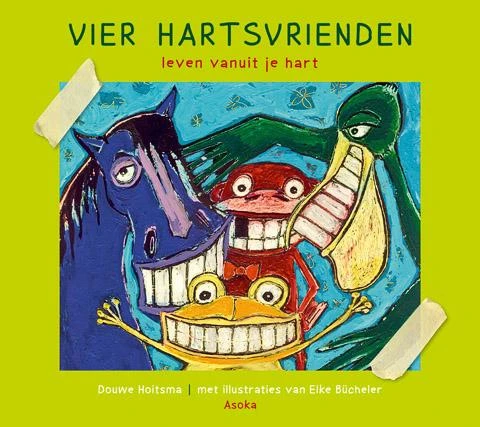 Vier hartsvrienden – Douwe Hoitsma – boek cover