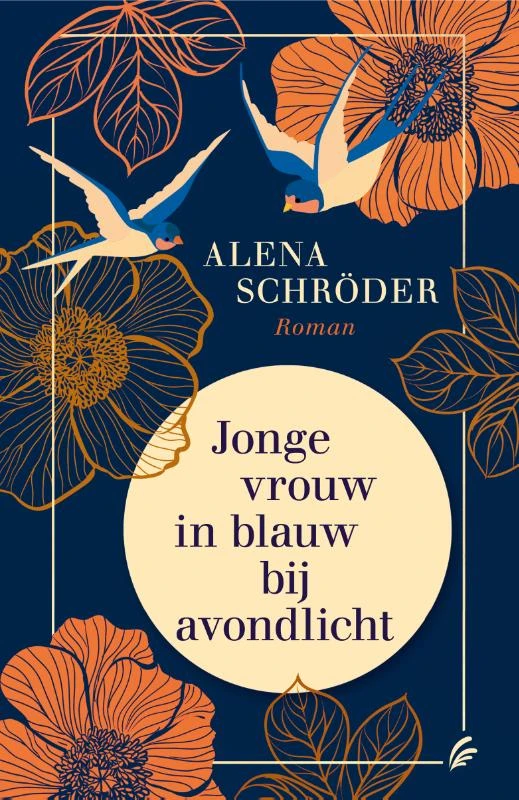Jonge vrouw in blauw bij avondlicht – Alena Schröder – boek cover