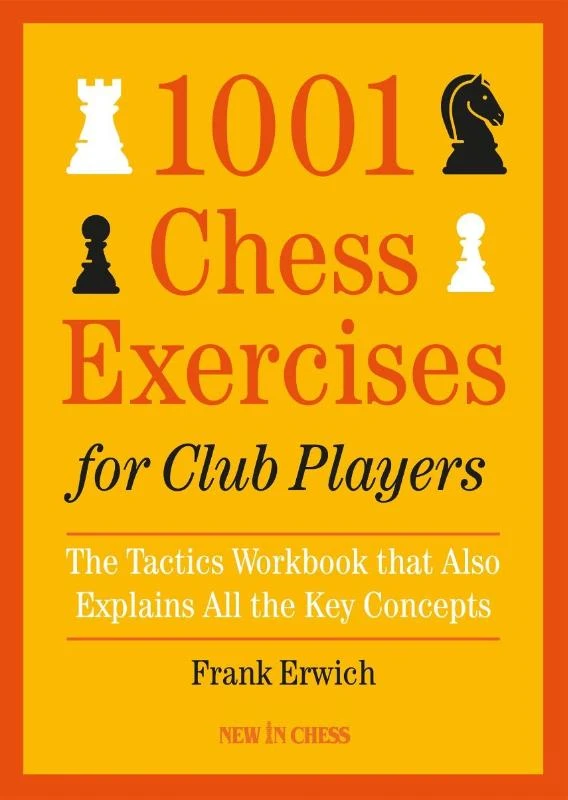 1001 chess exercises for club players – Frank Erwich – boek cover