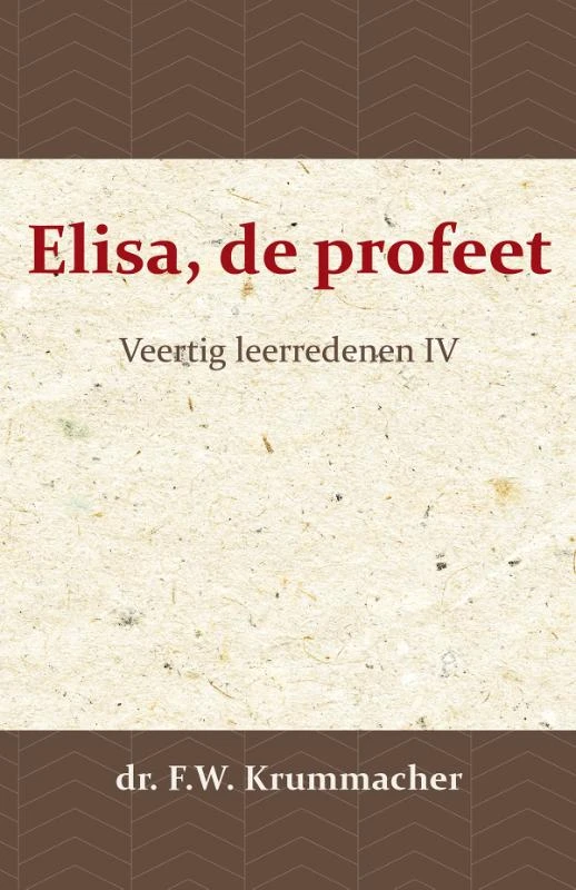 Elisa, de profeet 4 – F.W. Krummacher – boek cover