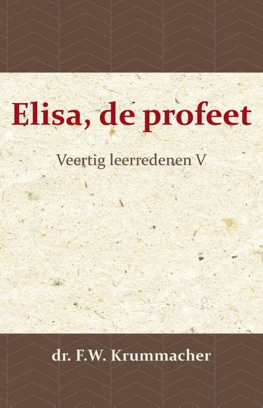 Elisa, de profeet 5 – F.W. Krummacher – boek cover