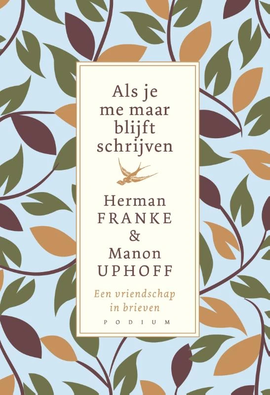 Als je me maar blijft schrijven – Herman Franke – boek cover