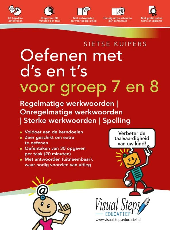 Oefenen met werkwoordspelling voor groep 7 en 8 – Sietse Kuipers – boek cover