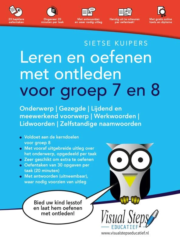 Leren en oefenen met ontleden voor groep 7 en 8 – Sietse Kuipers – boek cover