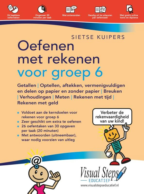 Oefenen met rekenen voor groep 6 – Sietse Kuipers – boek cover
