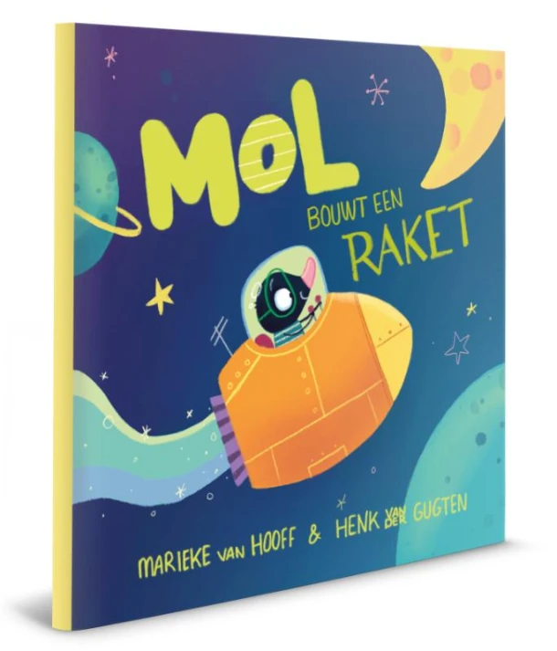 Mol bouwt een raket – Marieke Van Hooff – boek cover