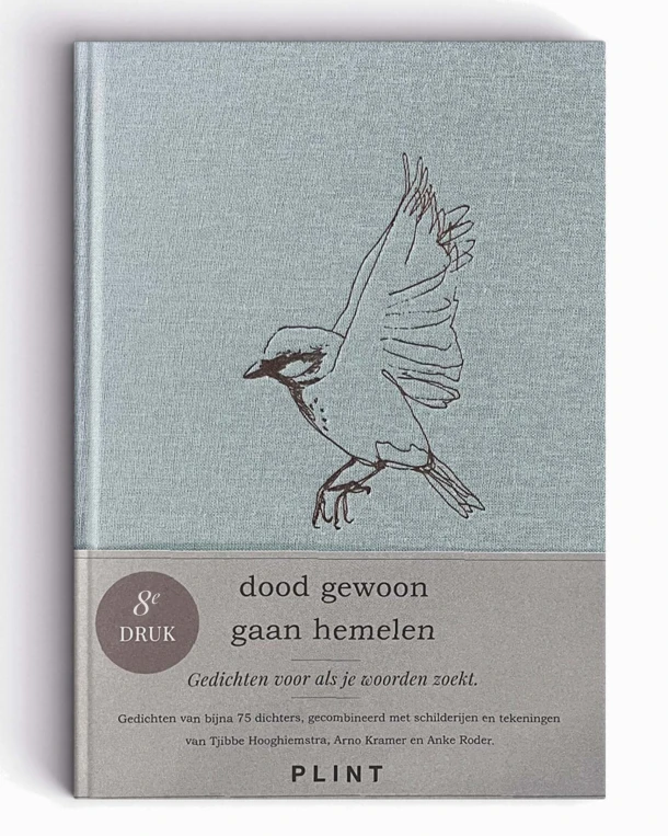 dood gewoon gaan hemelen - bloemlezing – 75 Dichters – boek cover