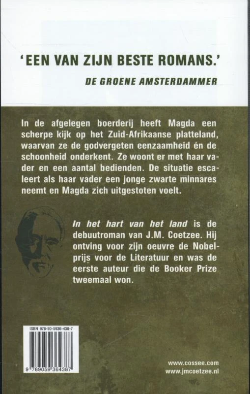 In het hart van het land – J.M. Coetzee – boek cover