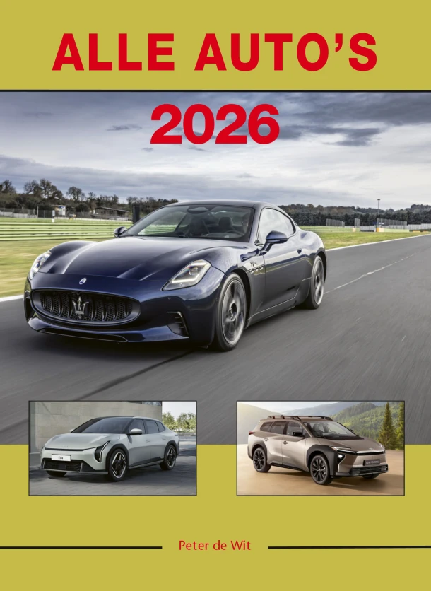 Alle auto's 2026 – Peter de Wit – boek cover