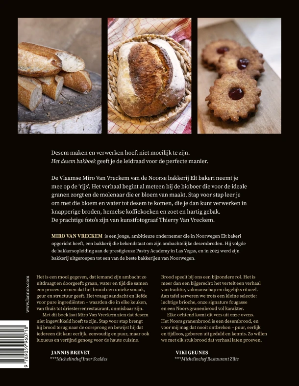 Het desem bakboek – Miro Van Vreckem – boek cover